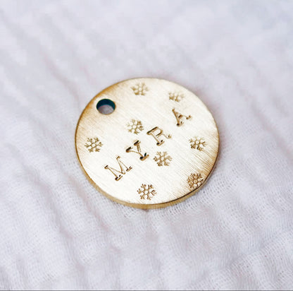 Médaille ronde dorée