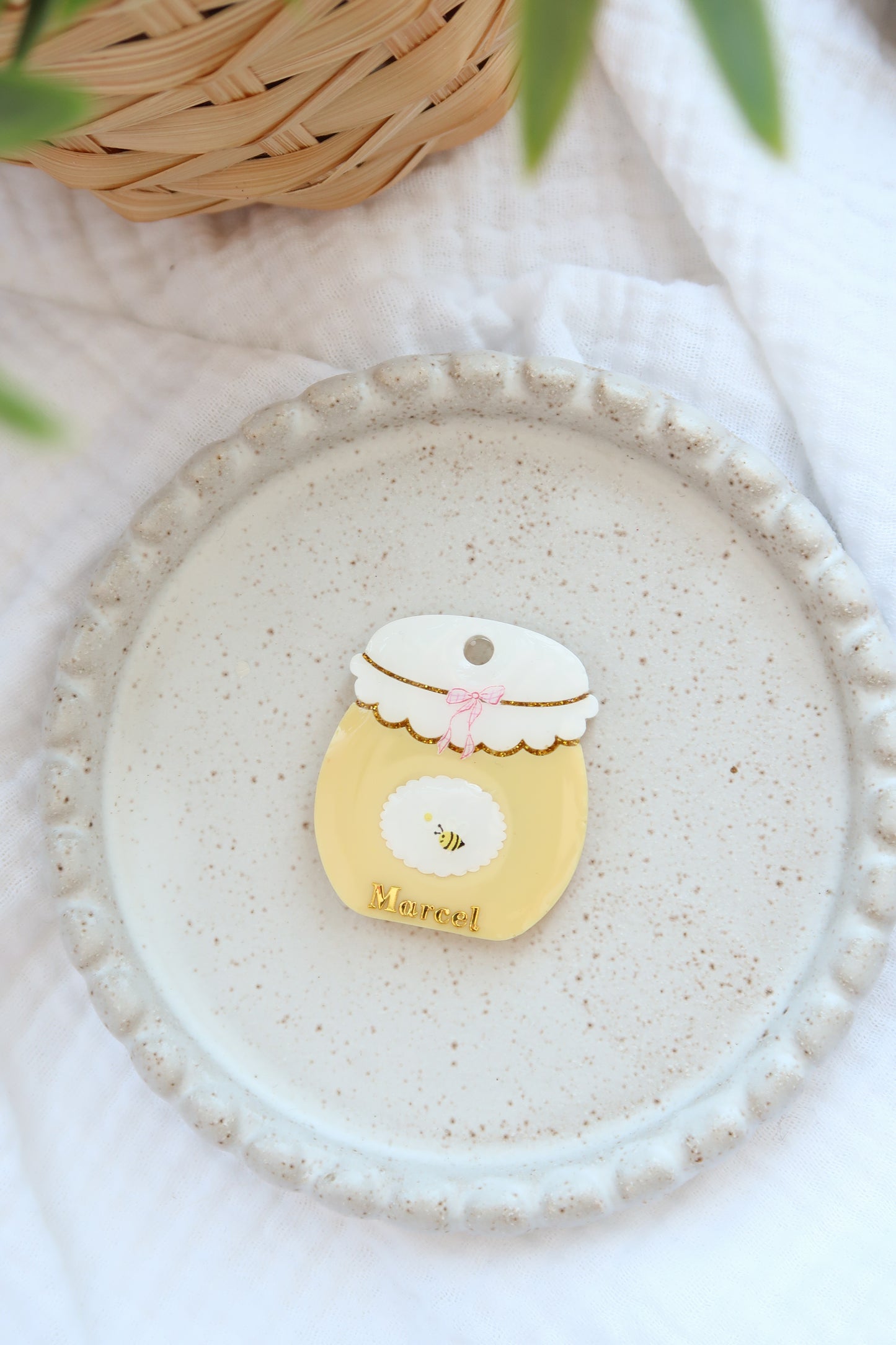 Médaille pot de confiture et miel